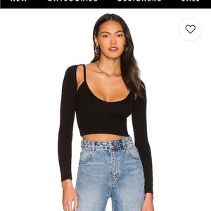 Remi Shrug Set in black superdown size small